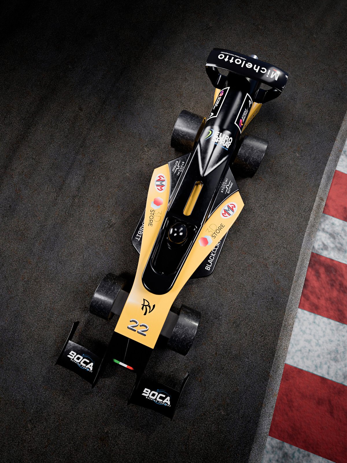Overhead. The full livery.